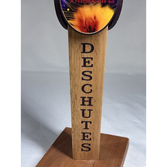 Deschutes Brewery Oregon 11” Wooden Beer Tap Handle Man Cave Bar - Picture 6 of 6